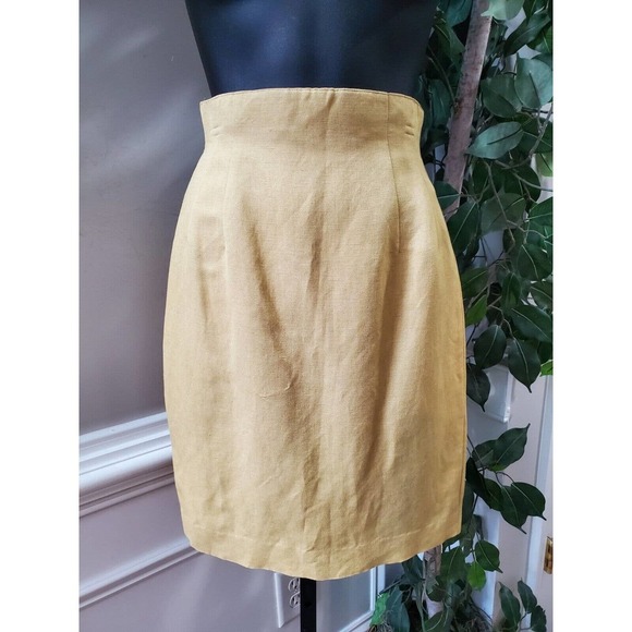 Nuova Stella Women's Cream Polyester Short Sleeve Blazer & Skirt 2 Pc's Suit S - Picture 3 of 12